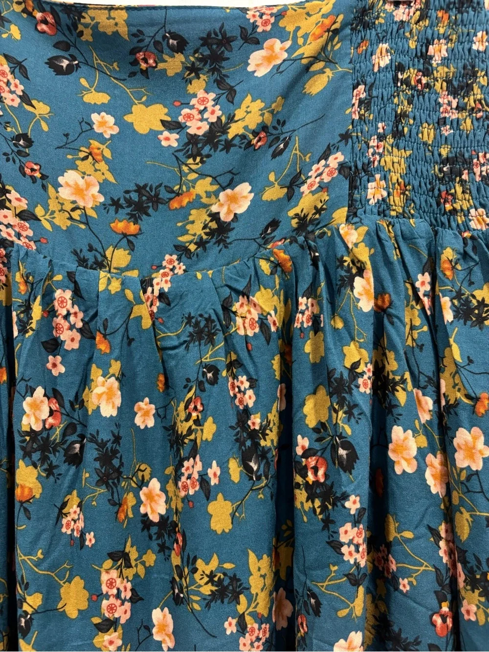 Natural Life tiered, reversible skirt Sunflowers NWOT - Picture 2 of 5